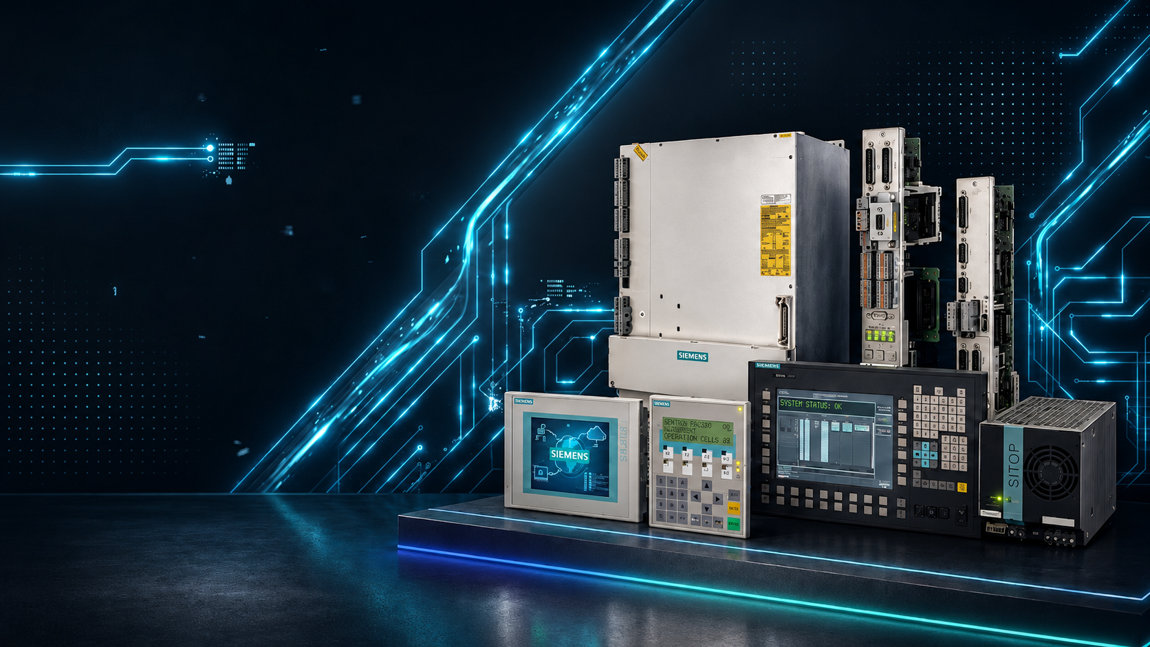 Priemyselné elektronické diely Siemens